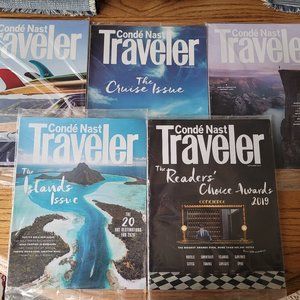 5 New Issues of Conde Nast Traveler, Cruises, New Orleans, Islands Issue